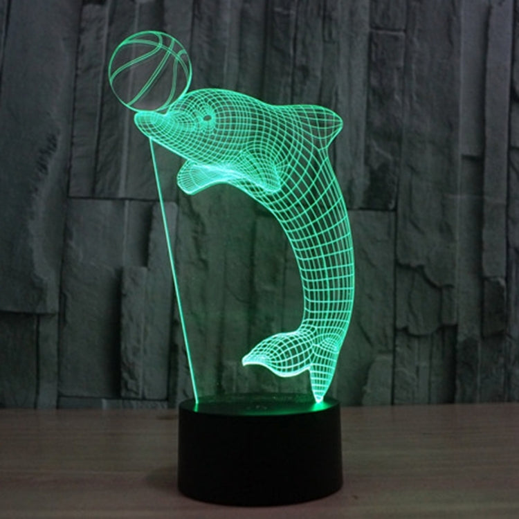 Dolphin Heading the Ball Style 3D Touch Switch Control LED Light , 7 Color Discoloration Creative Visual Stereo Lamp Desk Lamp Night Light - Novelty Lighting by PMC TechLife | Online Shopping South Africa | PMC TechLife | Buy Now Pay Later Mobicred