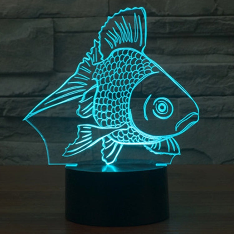 Goldfish Style 3D Touch Switch Control LED Light , 7 Color Discoloration Creative Visual Stereo Lamp Desk Lamp Night Light - Novelty Lighting by PMC TechLife | Online Shopping South Africa | PMC TechLife | Buy Now Pay Later Mobicred