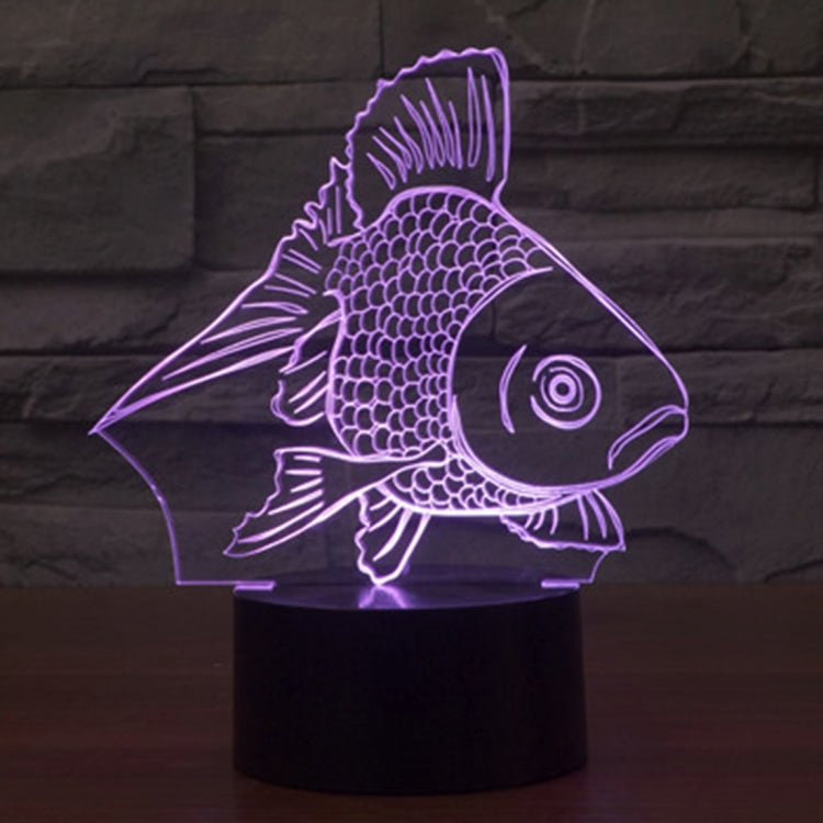 Goldfish Style 3D Touch Switch Control LED Light , 7 Color Discoloration Creative Visual Stereo Lamp Desk Lamp Night Light - Novelty Lighting by PMC TechLife | Online Shopping South Africa | PMC TechLife | Buy Now Pay Later Mobicred
