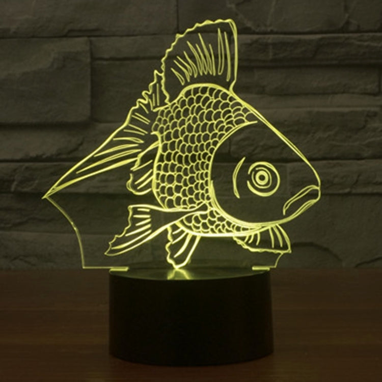 Goldfish Style 3D Touch Switch Control LED Light , 7 Color Discoloration Creative Visual Stereo Lamp Desk Lamp Night Light - Novelty Lighting by PMC TechLife | Online Shopping South Africa | PMC TechLife | Buy Now Pay Later Mobicred