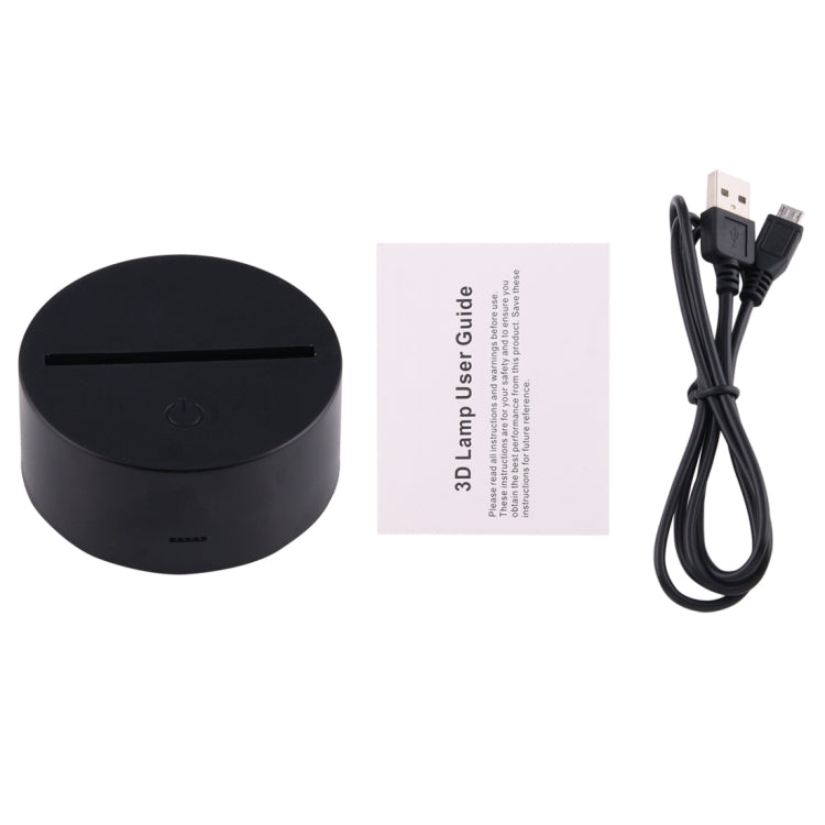 America Globe Style 3D Touch Switch Control LED Light , 7 Colour Discoloration Creative Visual Stereo Lamp Desk Lamp Night Light - Novelty Lighting by PMC TechLife | Online Shopping South Africa | PMC TechLife | Buy Now Pay Later Mobicred