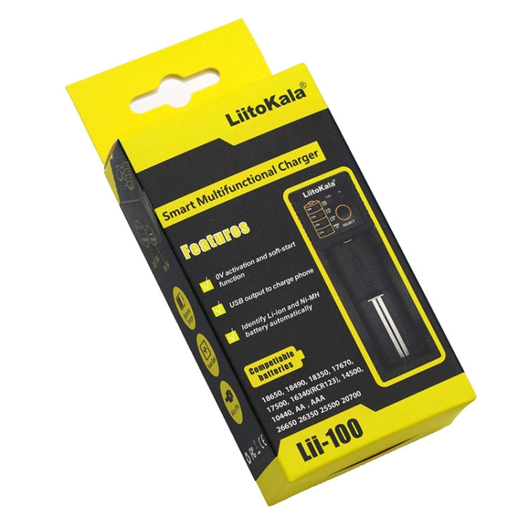 LiitoKala Lii-100 Battery Charger for Li-ion IMR 18650, 18490, 18350, 17670, 17500, 16340 (RCR123), 14500, 10440 - Charger & Converter by PMC TechLife | Online Shopping South Africa | PMC TechLife | Buy Now Pay Later Mobicred