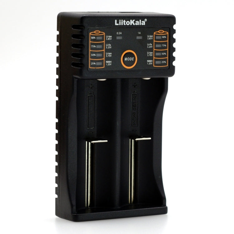 LiitoKala lii-202 USB Output Intelligent Battery Charger for Li-ion IMR 18650, 18490, 18350, 17670, 17500, 16340(RCR123), 14500, 10440 - Charger & Converter by PMC TechLife | Online Shopping South Africa | PMC TechLife | Buy Now Pay Later Mobicred