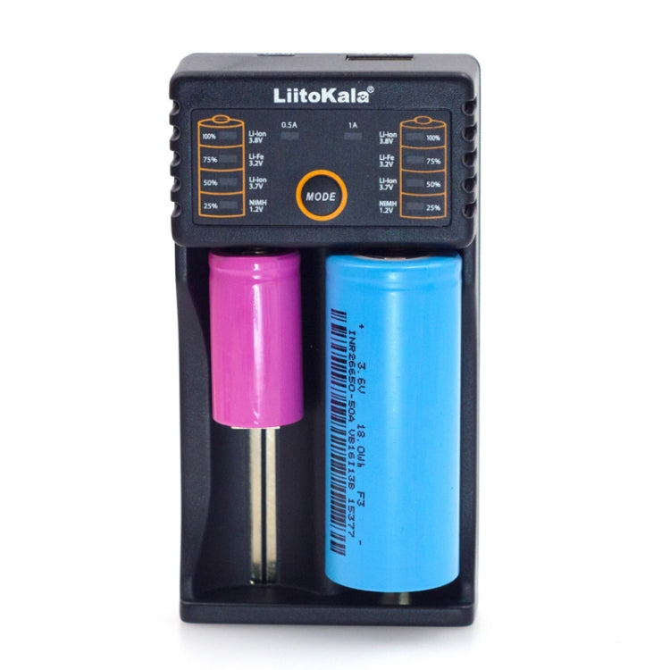 LiitoKala lii-202 USB Output Intelligent Battery Charger for Li-ion IMR 18650, 18490, 18350, 17670, 17500, 16340(RCR123), 14500, 10440 - Charger & Converter by PMC TechLife | Online Shopping South Africa | PMC TechLife | Buy Now Pay Later Mobicred