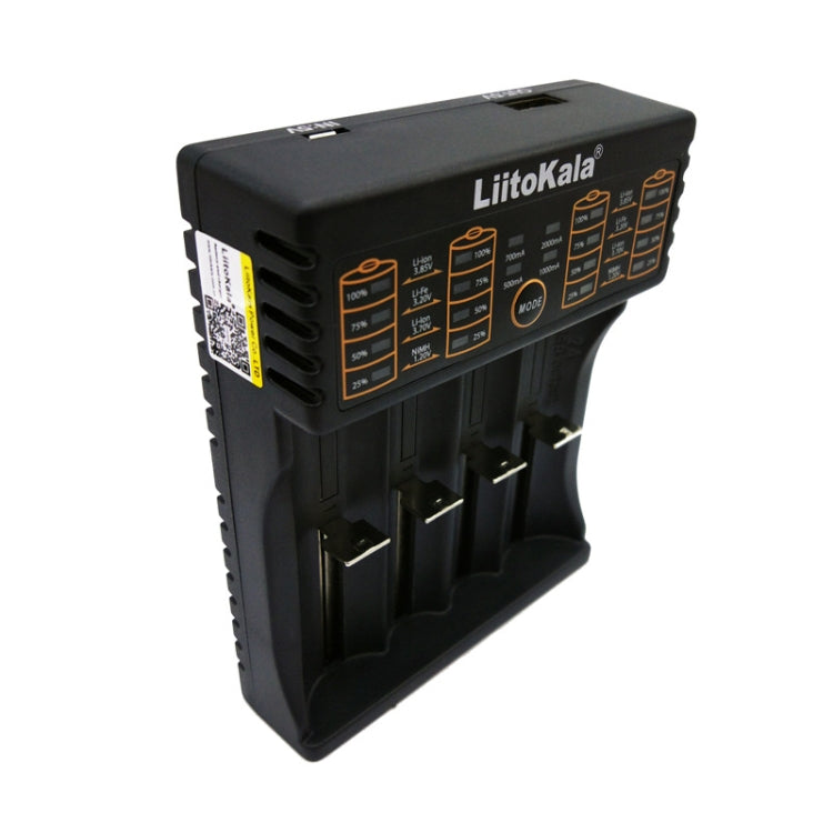 LiitoKala lii-402 4 In 1 Lithium Battery Charger for Li-ion IMR 18650, 18490, 18350, 17670, 17500, 16340(RCR123), 14500, 10440 - Charger & Converter by PMC TechLife | Online Shopping South Africa | PMC TechLife | Buy Now Pay Later Mobicred