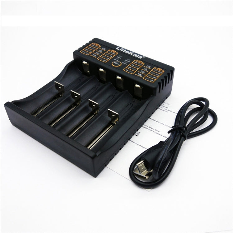 LiitoKala lii-402 4 In 1 Lithium Battery Charger for Li-ion IMR 18650, 18490, 18350, 17670, 17500, 16340(RCR123), 14500, 10440 - Charger & Converter by PMC TechLife | Online Shopping South Africa | PMC TechLife | Buy Now Pay Later Mobicred