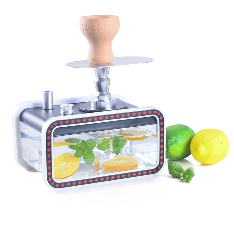 22528-YZH Acrylic Double Pipe Hookah Set (Blue) - Hookah Accessories by PMC TechLife | Online Shopping South Africa | PMC TechLife