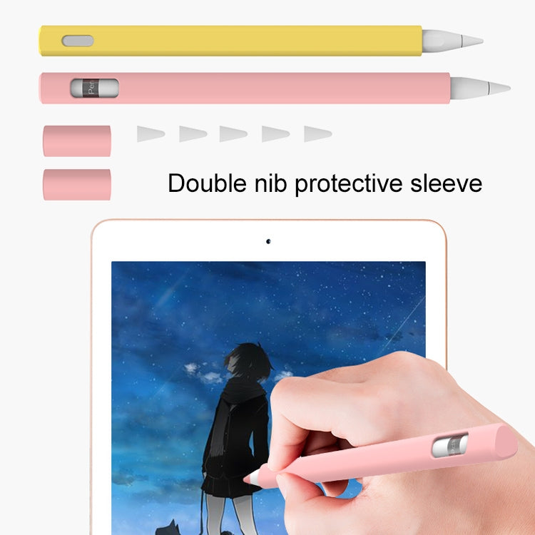 LOVE MEI For Apple Pencil 2 Triangle Shape Stylus Pen Silicone Protective Case Cover(Black) - Pencil Accessories by LOVE MEI | Online Shopping South Africa | PMC TechLife | Buy Now Pay Later Mobicred
