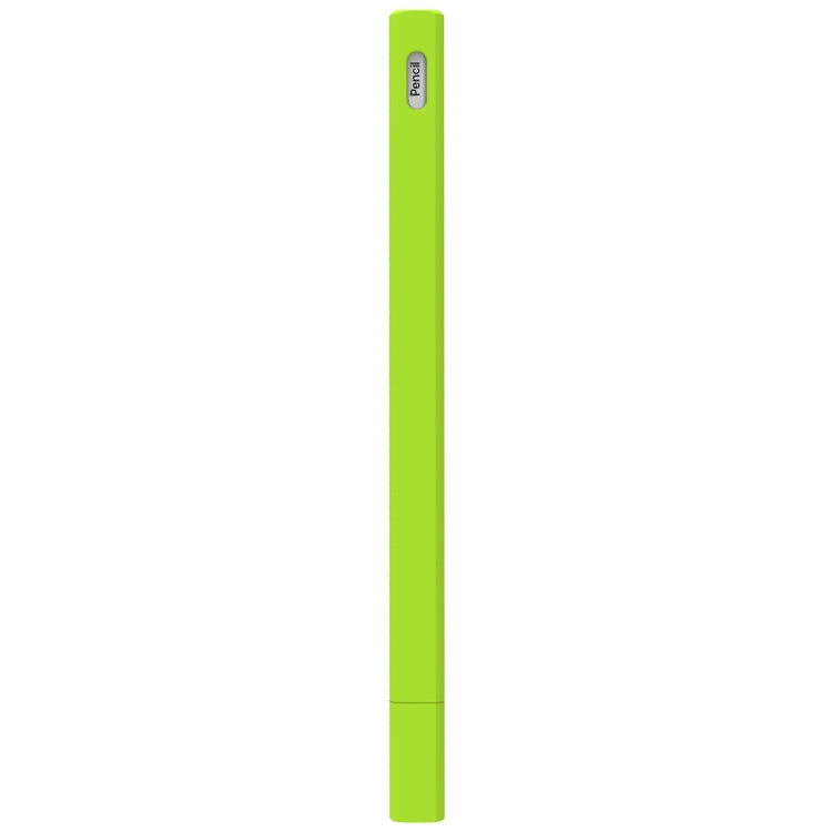 LOVE MEI For Apple Pencil 2 Triangle Shape Stylus Pen Silicone Protective Case Cover(Fluorescent Green) - Pencil Accessories by LOVE MEI | Online Shopping South Africa | PMC TechLife | Buy Now Pay Later Mobicred