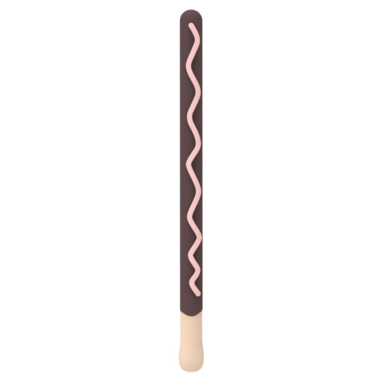 LOVE MEI For Apple Pencil 2 Stripe Design Stylus Pen Silicone Protective Case Cover (Black) - Pencil Accessories by LOVE MEI | Online Shopping South Africa | PMC TechLife | Buy Now Pay Later Mobicred