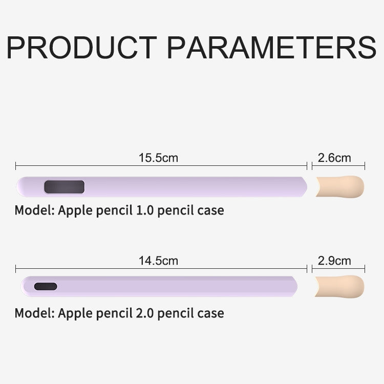 LOVE MEI For Apple Pencil 1 Stripe Design Stylus Pen Silicone Protective Case Cover(Purple) - free shipping - PMC TechLife - Order now!