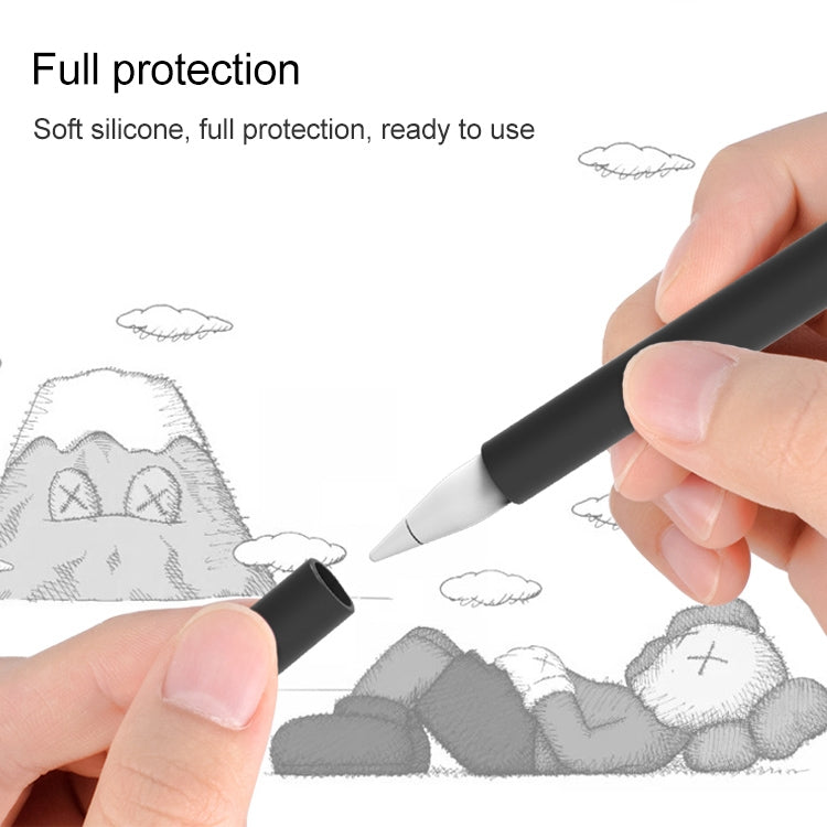 LOVE MEI For Apple Pencil 2 Middle Finger Shape Stylus Pen Silicone Protective Case Cover (Black) - free shipping - PMC TechLife - Order now!