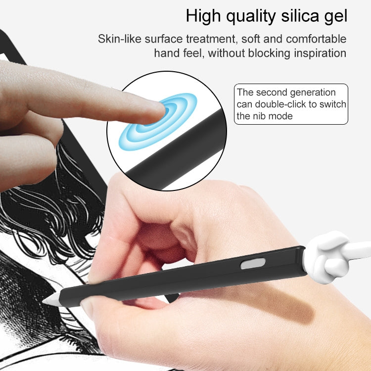 LOVE MEI For Apple Pencil 1 Middle Finger Shape Stylus Pen Silicone Protective Case Cover (Purple) - free shipping - PMC TechLife - Order now!