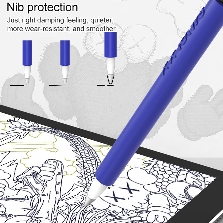 LOVE MEI For Apple Pencil 1 Middle Finger Shape Stylus Pen Silicone Protective Case Cover (Purple) - free shipping - PMC TechLife - Order now!