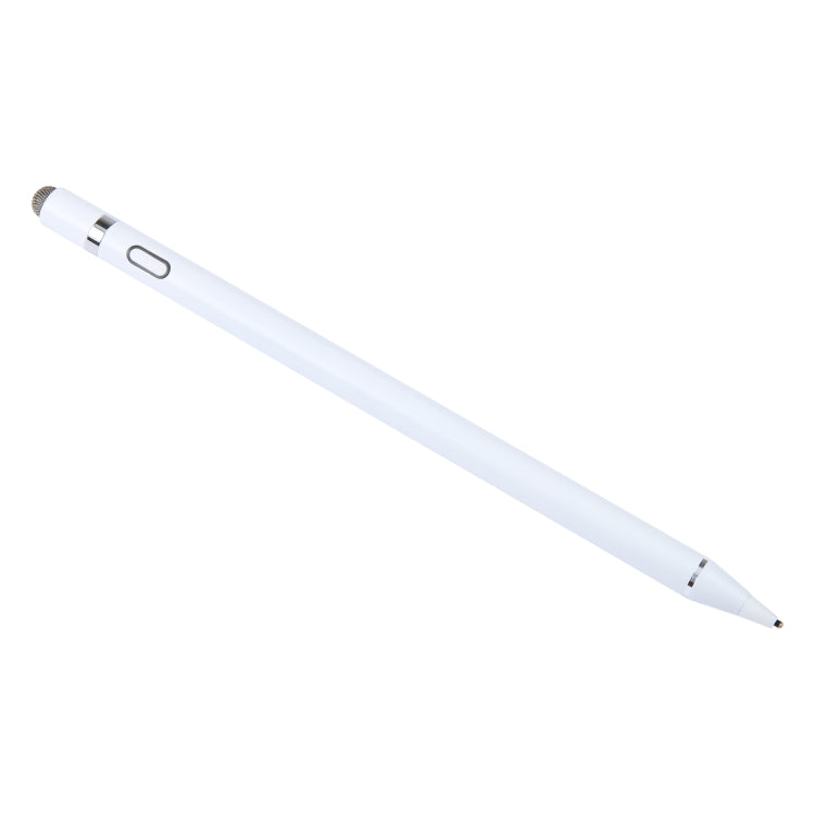 Universal Aluminum Alloy Active Capacitive Stylus Pen(White) - Stylus Pen by PMC TechLife | Online Shopping South Africa | PMC TechLife | Buy Now Pay Later Mobicred