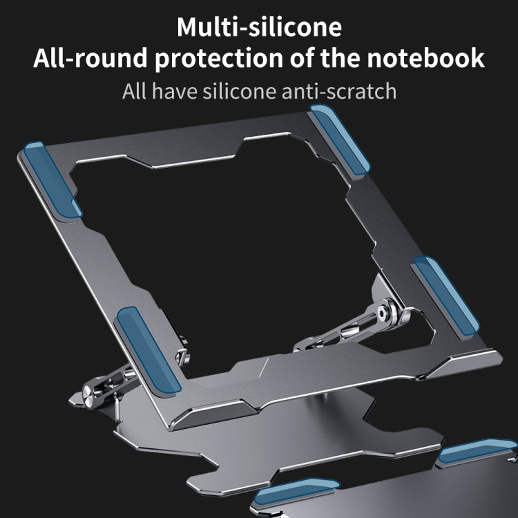 R-JUST HZ09 Mechanical Lifting Adjustable Laptop Holder (Silver) - MacBook Holder by R-JUST | Online Shopping South Africa | PMC TechLife | Buy Now Pay Later Mobicred