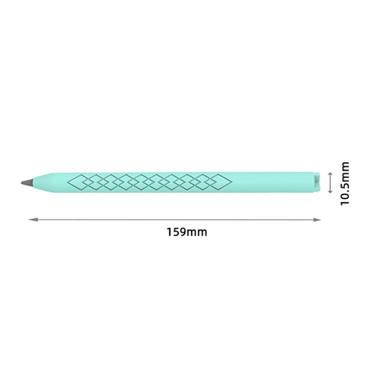 For Apple Pencil (USB-C) Diamond Pattern Silicone Stylus Pen Protective Case (Mint Green) - Pencil Accessories by PMC Jewellery | Online Shopping South Africa | PMC Jewellery | Buy Now Pay Later Mobicred