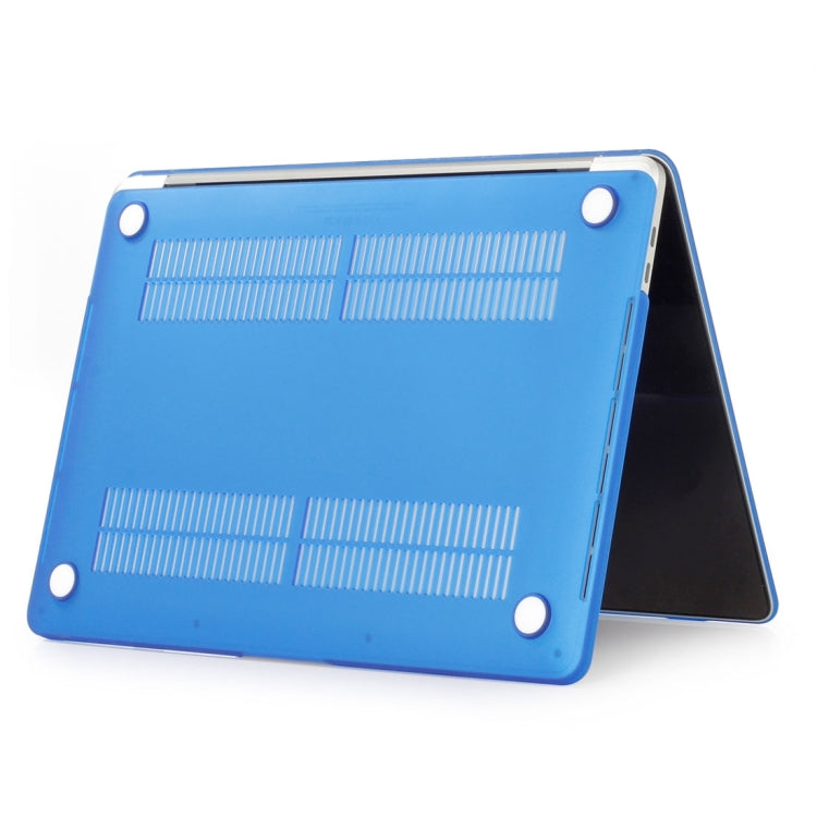 ENKAY Hat-Prince 2 in 1 Frosted Hard Shell Plastic Protective Case + Europe Version Ultra-thin TPU Keyboard Protector Cover for 2016 MacBook Pro 13.3 Inch without Touch Bar (A1708) (Dark Blue) - free shipping - PMC Jewellery - Order now!