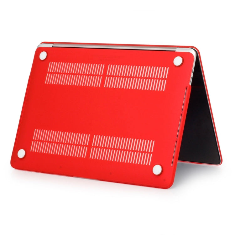 ENKAY Hat-Prince 2 in 1 Frosted Hard Shell Plastic Protective Case + Europe Version Ultra-thin TPU Keyboard Protector Cover for 2016 MacBook Pro 13.3 Inch without Touch Bar (A1708) (Red) - free shipping - PMC Jewellery - Order now!