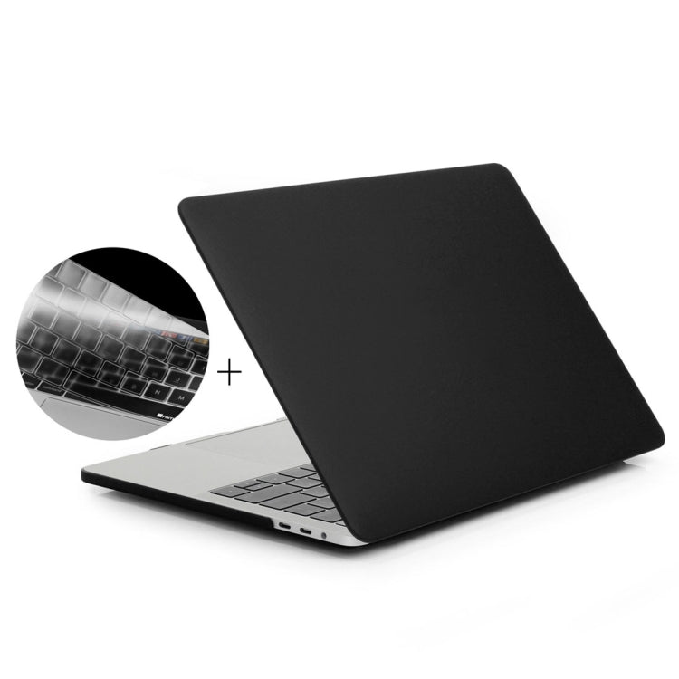 ENKAY Hat-Prince 2 in 1 Frosted Hard Shell Plastic Protective Case + Europe Version Ultra-thin TPU Keyboard Protector Cover for 2016 MacBook Pro 15.4 Inch with Touch Bar (A1707) (Black) - free shipping - PMC Jewellery - Order now!