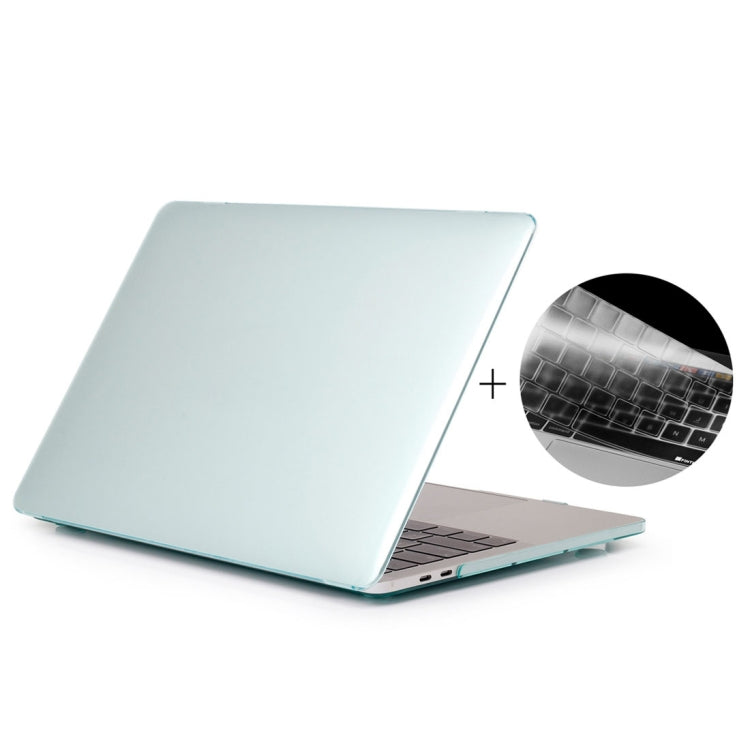ENKAY Hat-Prince 2 in 1 Crystal Hard Shell Plastic Protective Case + Europe Version Ultra-thin TPU Keyboard Protector Cover for 2016 MacBook Pro 15.4 Inch with Touch Bar (A1707) (Green) - free shipping - PMC Jewellery - Order now!