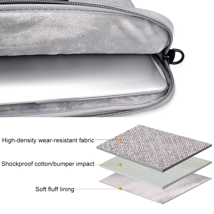 ST03S 14.1 inch Double Side Pockets Wearable Oxford Cloth Soft Handle Portable Laptop Tablet Bag(Black) - 14.1 inch by PMC TechLife | Online Shopping South Africa | PMC TechLife | Buy Now Pay Later Mobicred