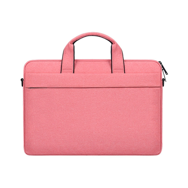 ST03S 14.1 inch Double Side Pockets Wearable Oxford Cloth Soft Handle Portable Laptop Tablet Bag(Pink) - 14.1 inch by PMC TechLife | Online Shopping South Africa | PMC TechLife | Buy Now Pay Later Mobicred
