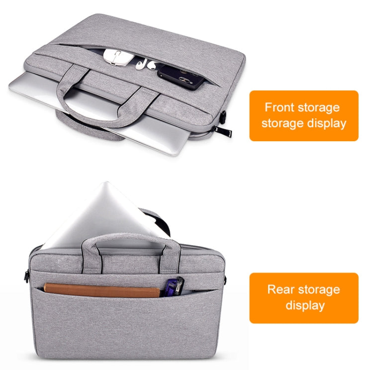 ST03S 14.1 inch Double Side Pockets Wearable Oxford Cloth Soft Handle Portable Laptop Tablet Bag(Pink) - 14.1 inch by PMC TechLife | Online Shopping South Africa | PMC TechLife | Buy Now Pay Later Mobicred