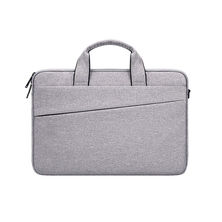 ST03S 14.1 inch Double Side Pockets Wearable Oxford Cloth Soft Handle Portable Laptop Tablet Bag(Grey) - free shipping - PMC TechLife - Order now!