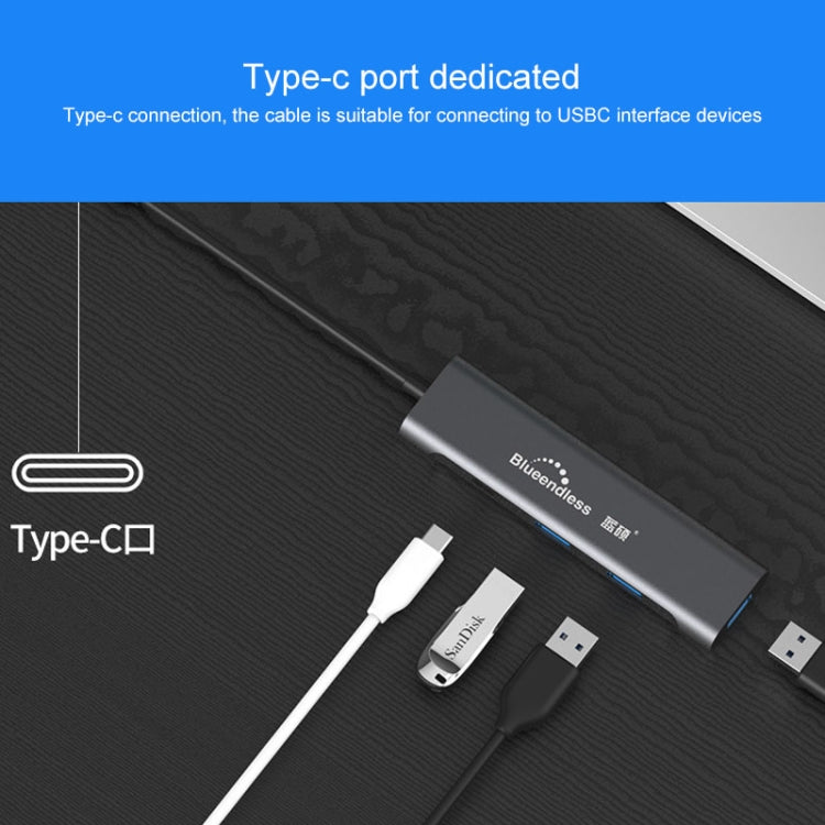 Blueendless 4 In 1 Multi-function Type-C / USB-C to HDMI + PD + Dual USB 3.0 HUB Expansion Dock - free shipping - PMC Jewellery - Order now!