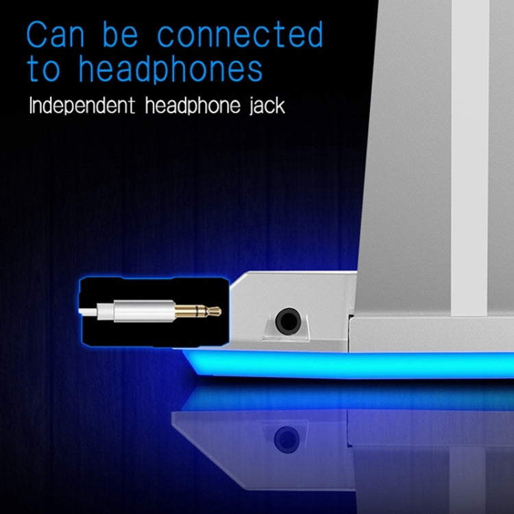 K3 Desktop Omnidirectional USB Wired Dual Mic Condenser Microphone with LED Night Light, Compatible with PC / Mac for Live Broadcast, Show, KTV, etc(Silver) - Microphone by PMC TechLife | Online Shopping South Africa | PMC TechLife | Buy Now Pay Later Mobicred