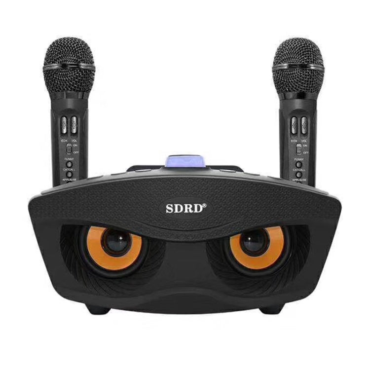 SD-306 2 in 1 Family KTV Portable Wireless Live Dual Microphone + Bluetooth Speaker(Black) - Microphone by PMC TechLife | Online Shopping South Africa | PMC TechLife | Buy Now Pay Later Mobicred