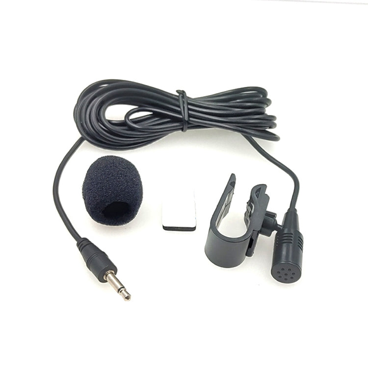 ZJ025MR Stick-on Clip-on Lavalier 2.5mm Jack Mono Microphone for Car GPS / Bluetooth Enabled Audio DVD External Mic, Cable Length: 3m - Microphone by PMC TechLife | Online Shopping South Africa | PMC TechLife
