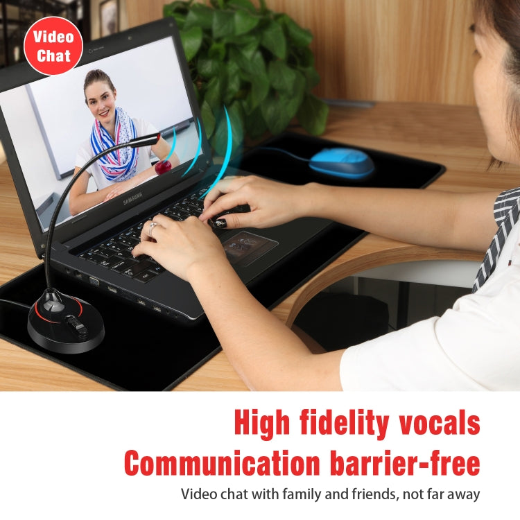 HXSJ F12 360 Degrees Bendable Drive-free USB Computer Microphone, Cable Length: 2.2m - free shipping - PMC Jewellery - Order now!