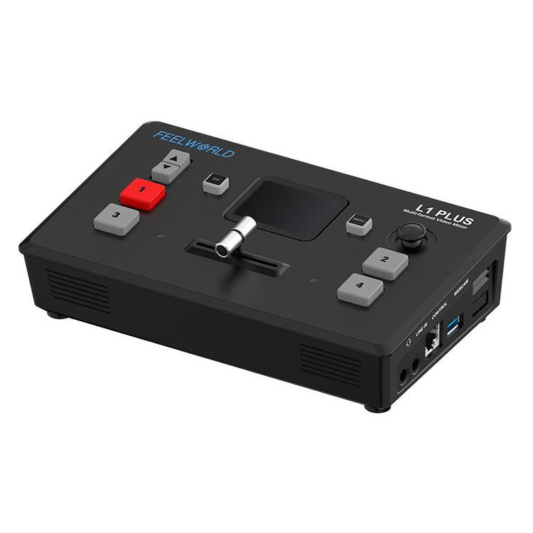 FEELWORLD L1 PLUS Multi-camera Video Mixer Switcher Touch Screen PTZ Control USB3.0 Fast Streaming Switcher (US Plug) - Live Sound Effects Processors by FEELWORLD | Online Shopping South Africa | PMc TechLife | Buy Now Pay Later Mobicred