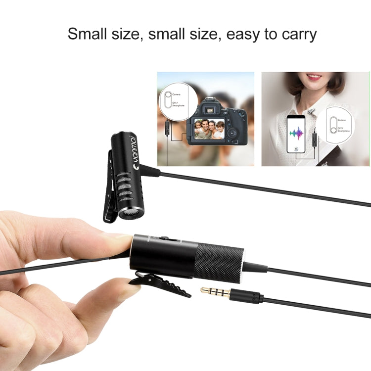 Yanmai R933S Professional Clip-On 3.5mm Plug Lavalier Omni-directional Broadcast Condenser Microphone, For Live Broadcast, Show, KTV, etc - Microphone by Yanmai | Online Shopping South Africa | PMC TechLife | Buy Now Pay Later Mobicred