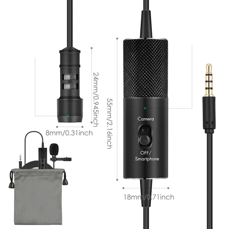 Yanmai R955S Professional Clip-on Lapel Mic Lavalier Omni-directional Condenser Microphone, For Live Broadcast, Show, KTV, etc - free shipping - PMC TechLife - Order now!