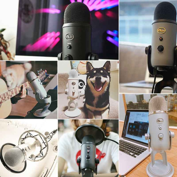 Logitech Blue Yeti USB Condenser Microphone(Silver) - Microphone by Logitech | Online Shopping South Africa | PMC TechLife | Buy Now Pay Later Mobicred