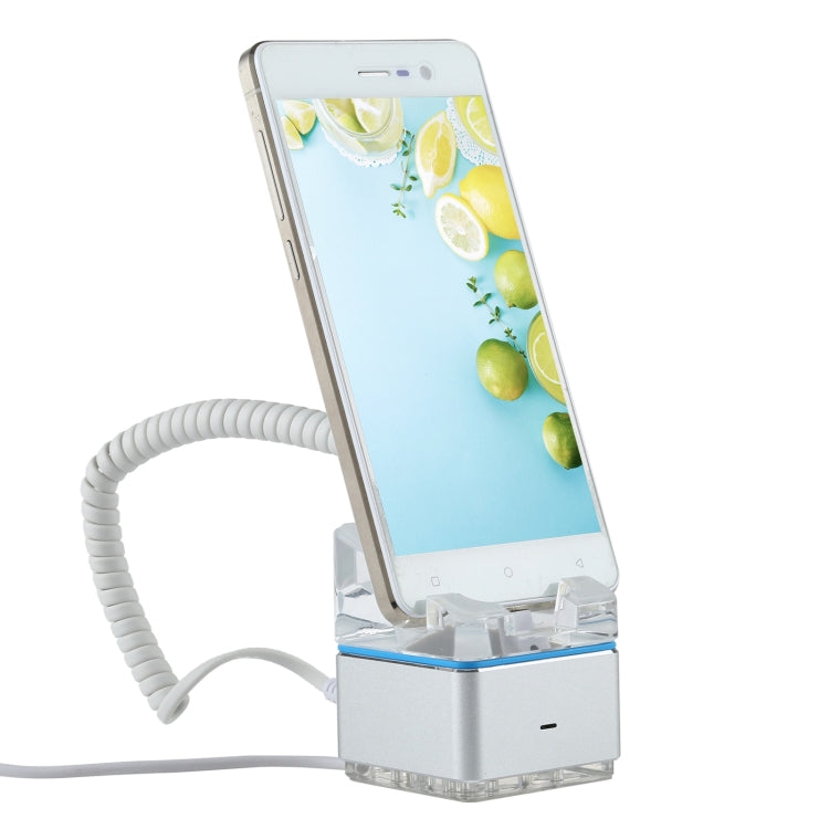 Anti-theft Alarm Stand Security System Burglar Alarm / Anti-theft Alarm Display Holder for Mobile Phones with Micro-USB Port(White) - Security Display Holders by PMc TechLife | Online Shopping South Africa | PMc TechLife | Buy Now Pay Later Mobicred