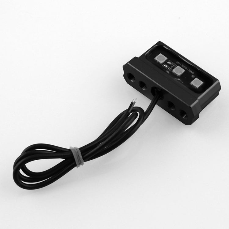 LPF013 Motorcycle Modification Accessories Universal Aircraft Shape Aluminum Alloy License Plate Bracket with LED Lights (Red) - Others by PMC Jewellery | Online Shopping South Africa | PMC Jewellery | Buy Now Pay Later Mobicred