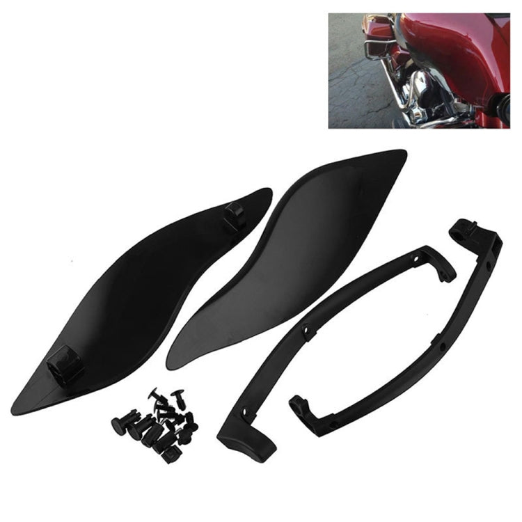 MB-OT360 2 PCS Adjustable Air Deflectors Side Wings Fairing Side Cover Shield for for 2014-2019 Harley Davidson Touring Electra / Street / Tri Glide / CVO - Others by PMC TechLife | Online Shopping South Africa | PMC TechLife | Buy Now Pay Later Mobicred