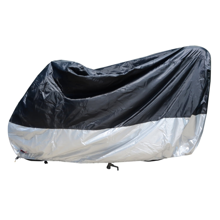 210D Oxford Cloth Motorcycle Electric Car Rainproof Dust-proof Cover, Size: XL (Black Silver) - Raincoat by PMC TechLife | Online Shopping South Africa | PMC TechLife | Buy Now Pay Later Mobicred