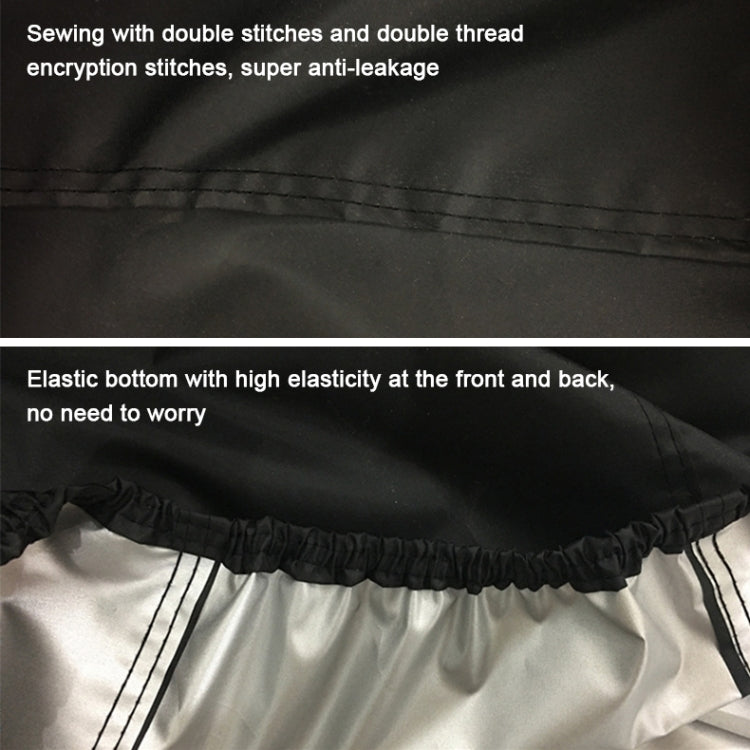 210D Oxford Cloth Motorcycle Electric Car Rainproof Dust-proof Cover, Size: XL (Black Silver) - Raincoat by PMC TechLife | Online Shopping South Africa | PMC TechLife | Buy Now Pay Later Mobicred