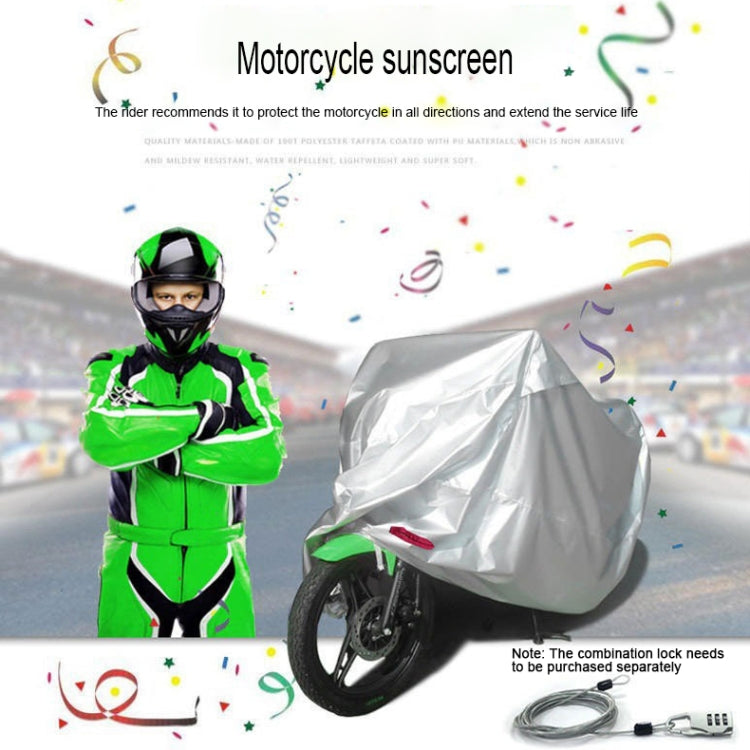 210D Oxford Cloth Motorcycle Electric Car Rainproof Dust-proof Cover, Size: XXL (Black Silver) - Raincoat by PMC TechLife | Online Shopping South Africa | PMC TechLife | Buy Now Pay Later Mobicred