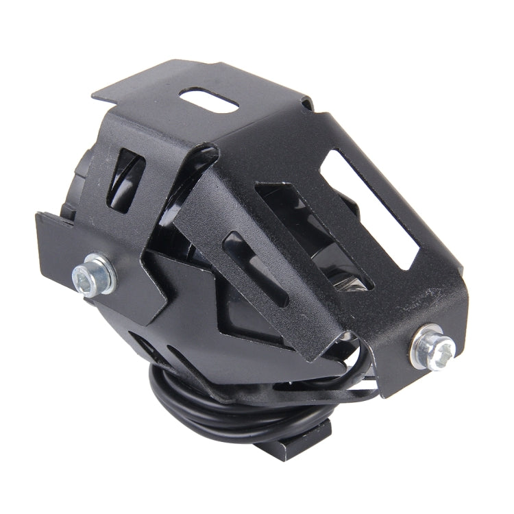 U7 10W 1000LM LED Life Waterproof Headlamp Light with Angel Eyes Light for Motorcycle / SUV, DC 12V(Blue Light) - Headlights by PMC Jewellery | Online Shopping South Africa | PMC Jewellery | Buy Now Pay Later Mobicred