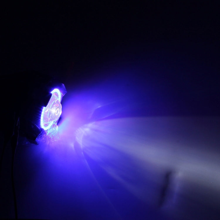 U7 10W 1000LM LED Life Waterproof Headlamp Light with Angel Eyes Light for Motorcycle / SUV, DC 12V(Blue Light) - Headlights by PMC Jewellery | Online Shopping South Africa | PMC Jewellery | Buy Now Pay Later Mobicred