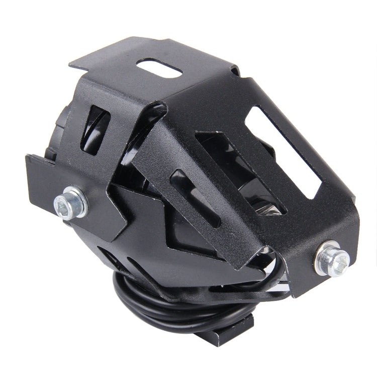 U7 10W 1000LM LED Life Waterproof Headlamp Light with Angel Eyes Light for Motorcycle / SUV, DC 12V(Red Light) - Headlights by PMC Jewellery | Online Shopping South Africa | PMC Jewellery | Buy Now Pay Later Mobicred