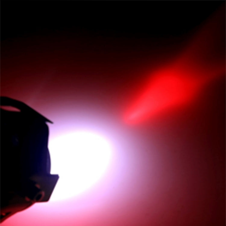 U7 10W 1000LM LED Life Waterproof Headlamp Light with Angel Eyes Light for Motorcycle / SUV, DC 12V(Red Light) - Headlights by PMC Jewellery | Online Shopping South Africa | PMC Jewellery | Buy Now Pay Later Mobicred