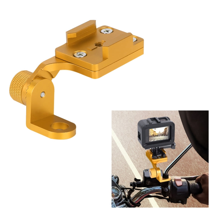 RUIGPRO Motorcycle Handlebar Alloy Phone Bracket for GoPro, Insta360, DJI and Other Action Cameras(Gold) - Bicycle Handlebar Mount by PMC TechLife | Online Shopping South Africa | PMC TechLife | Buy Now Pay Later Mobicred