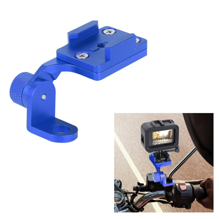 RUIGPRO Motorcycle Handlebar Alloy Phone Bracket for GoPro, Insta360, DJI and Other Action Cameras(Blue) - Bicycle Handlebar Mount by PMC TechLife | Online Shopping South Africa | PMC TechLife | Buy Now Pay Later Mobicred
